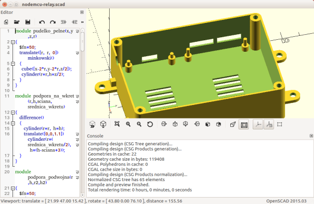 OpenSCAD - projekt obudowy