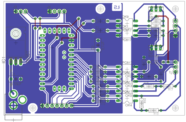 Projekt PCB - integracja z domofonem 4+n