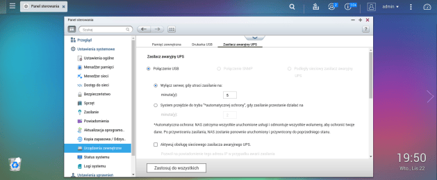 QNAP HS-251+ UPS - konfiguracja