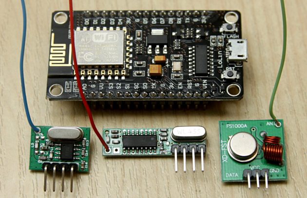 NodeMCU i moduły radiowe